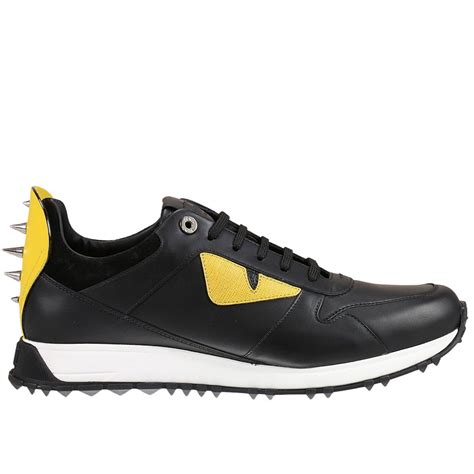 fendi sneakers men black|fendi monster black sneakers men.